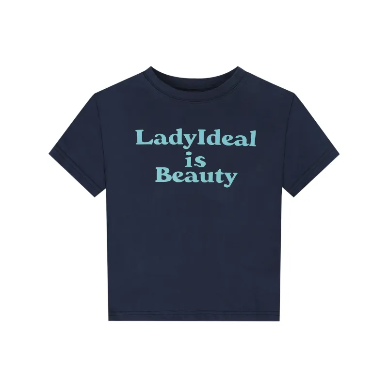 LADY IDEAL Set in Sleeve T Shirt Women's-3