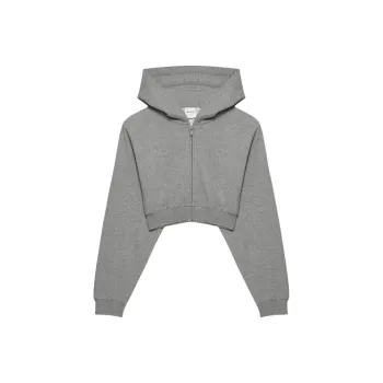 ARITZIA SS25 Aritzia Terry Sweatfleece Perfect Crop Zip Hoodie Sweatshirt Women's