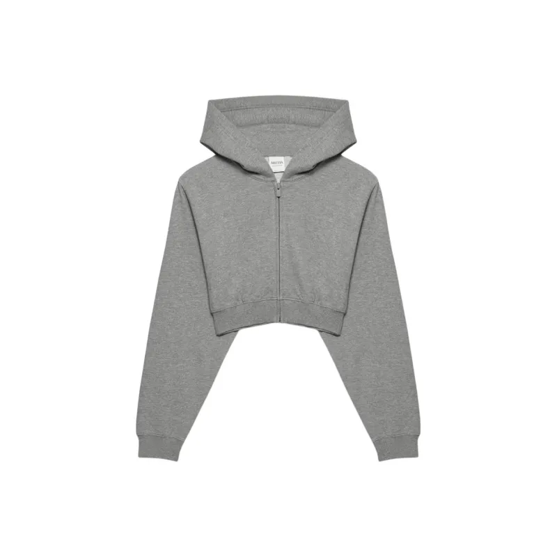 ARITZIA SS25 Aritzia Terry Sweatfleece Perfect Crop Zip Hoodie Sweatshirt Women's-0