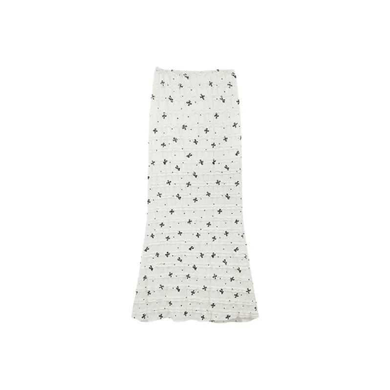 SISC Casual Long Skirts Women's White-0