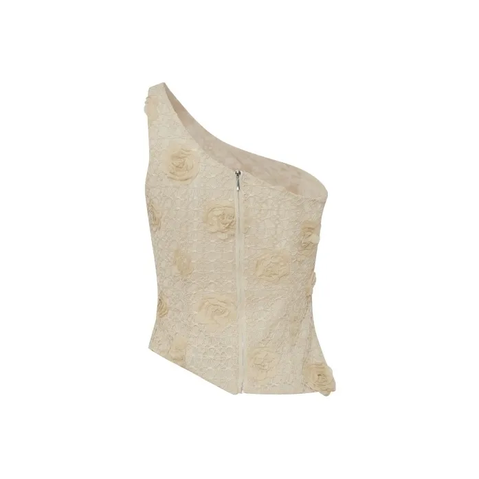 MIMI PLANGE Crop Tops Women's Light Yellow-1
