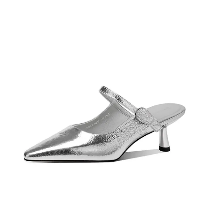 JESSICA SOPHIA Rubber Sole Abrasion Resistant Slip Resistant Closed Toe Slippers Women's-0