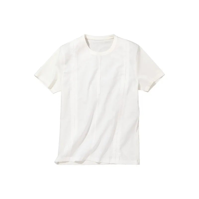 Mr.Bu T Shirts Men Moon White-0