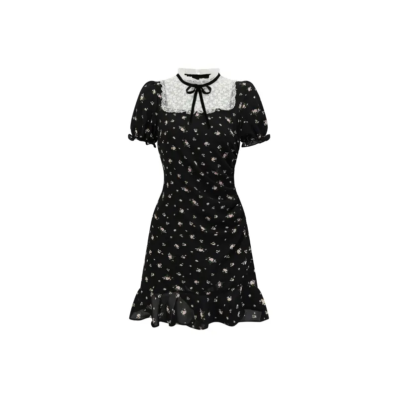 Mu Xiao Xin Short Sleeved Dress Women's-0