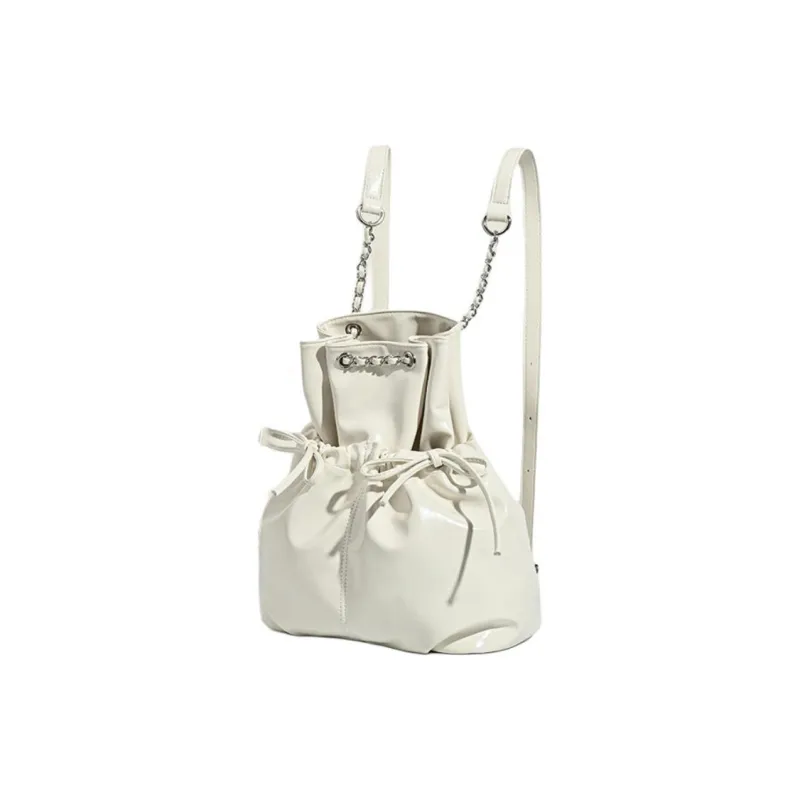 HAWA PU Backpack Women's Black/Blue/White-5