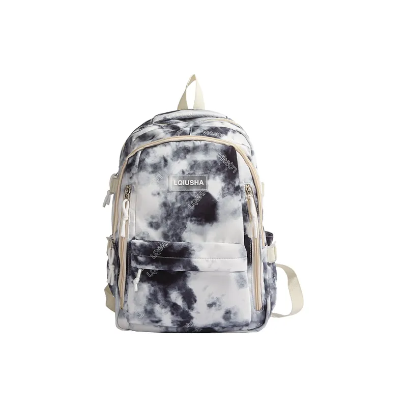 WXRX Nylon Fabric Backpack Women's Multicolor-18