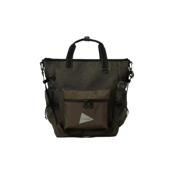 And Wander Polyester Tote Bag, Shopping Bag, Backpack, Shoulder Bag, Crossbody Bag, Handbag Unisex Army Green
