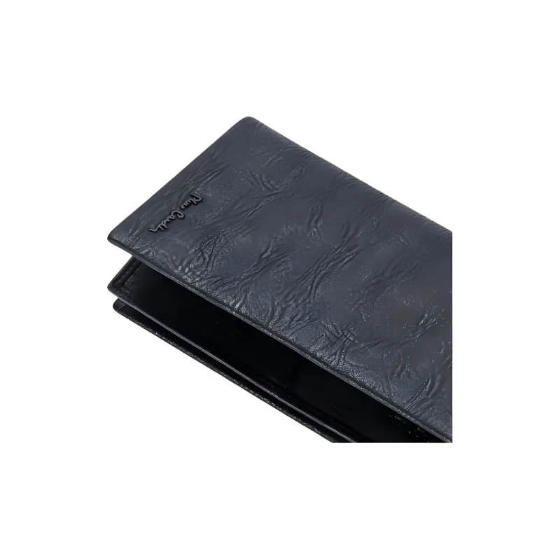 PIERRE CARDIN Cow Leather Wallet Regular Men's Black-4
