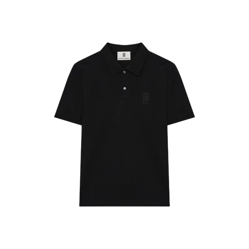KENT&CURWEN Three Lions Embroidery 100% Cotton Shell Button Polo Shirt Unisex-20