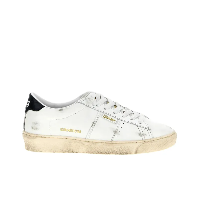 Golden Goose Match Star Low Top Skateboard Shoes Women's White-1