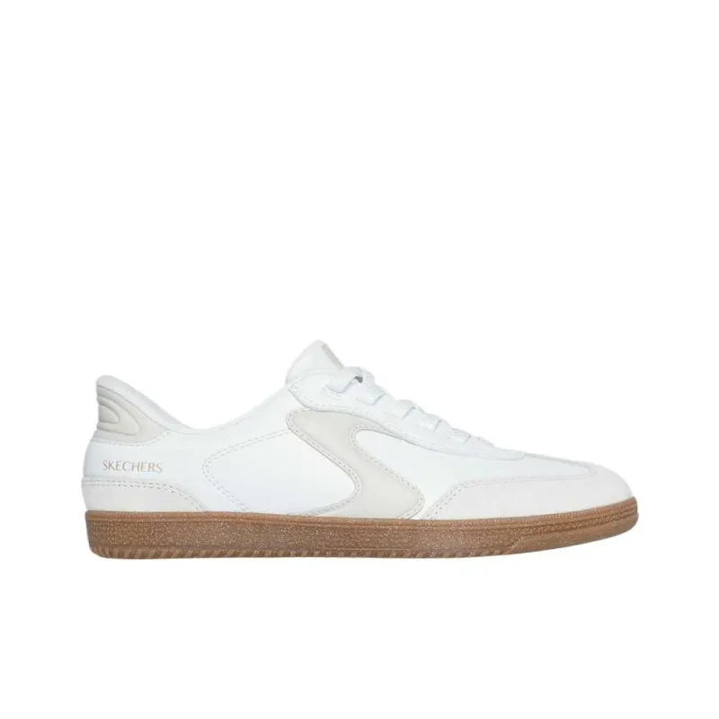 Skechers Low Top Casual Shoes Women's White Yellow-1