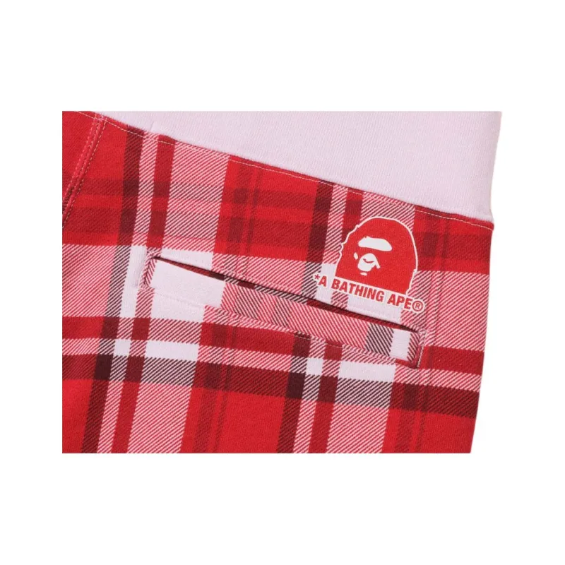 Bape Check Gift Sweat Shorts-2