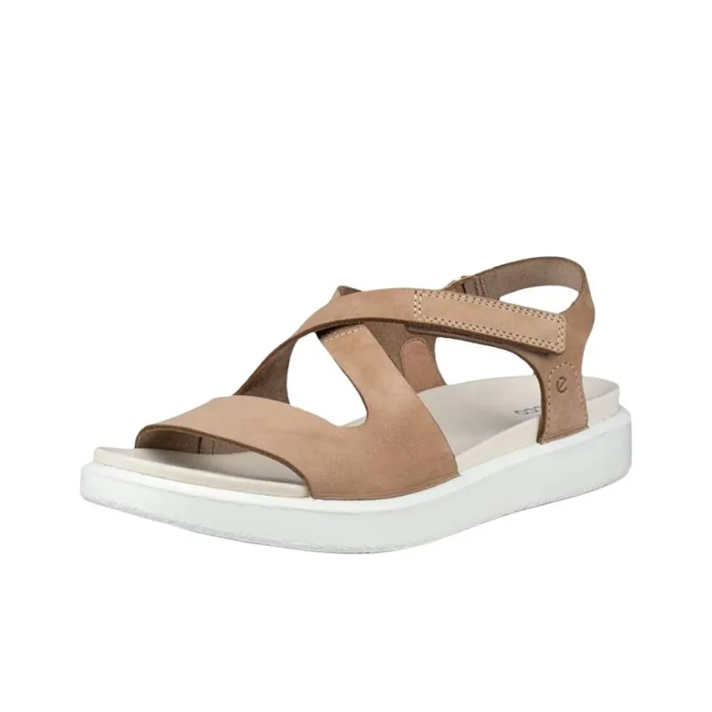 Ecco Flowt One Strap Sandals Women's Brown-1