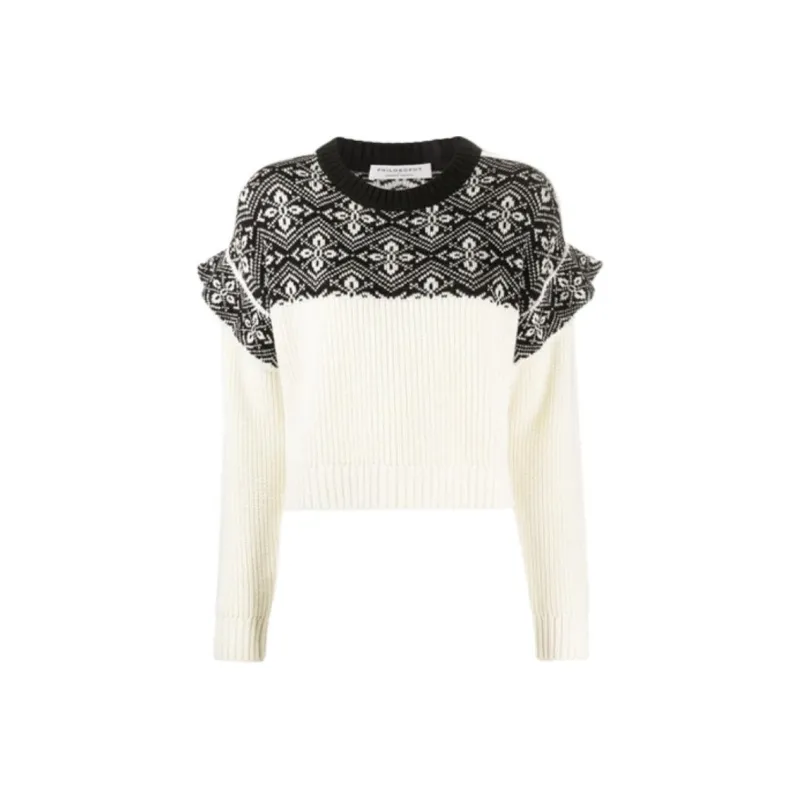 PHILOSOPHY DI LORENZO SERAFINI Sweater Women's Black White-0
