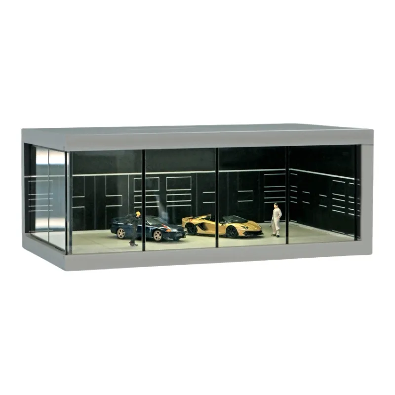Lisa 1 64 Replica Alloy Model Cars Exhibition Hall Garage Scenario Model Accessories-2