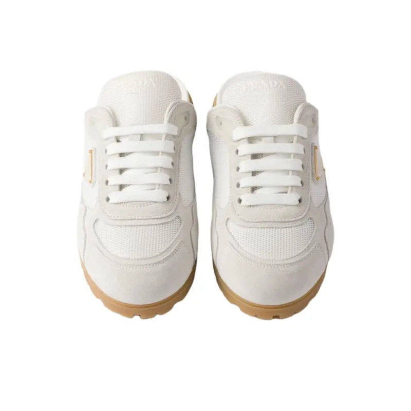 PRADA Slip Resistant Closed Toe Slippers Women's White-5