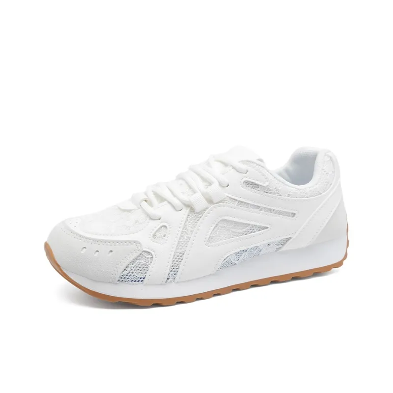 RENBEN Breathable And Lightweight Low Top Casual Shoes Women's White-2