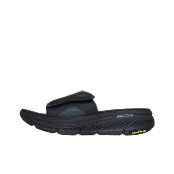 Skechers Max Cushioning Premier 2.0 Rubber Sole Shock Absorbers Slide Slippers Men's Black