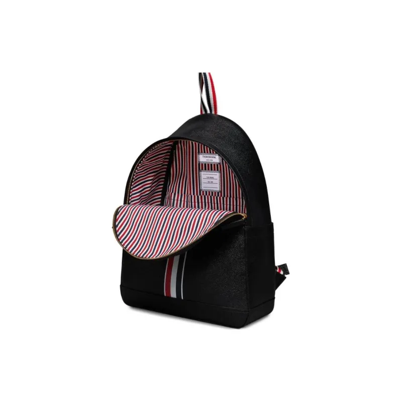 THOM BROWNE· Calfskin Backpack Unisex Black-2