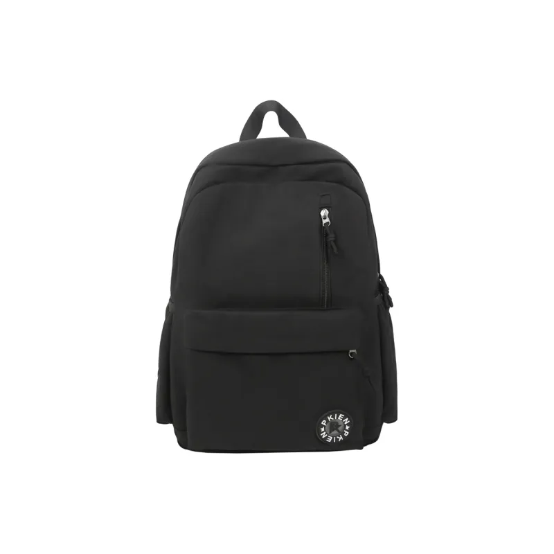 Meow In The Grass Nylon Backpack Unisex Black/Pink/Blue/Yellow/Khaki/Green/Purple-0