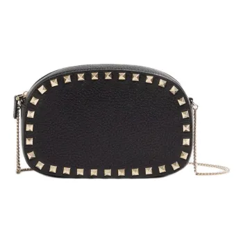 Valentino Cow Leather Shoulder Bag Mini Women's Black