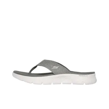 Skechers Go Walk Fle Rubber Sole Slip Resistant Flip Flops Women's Olive Green