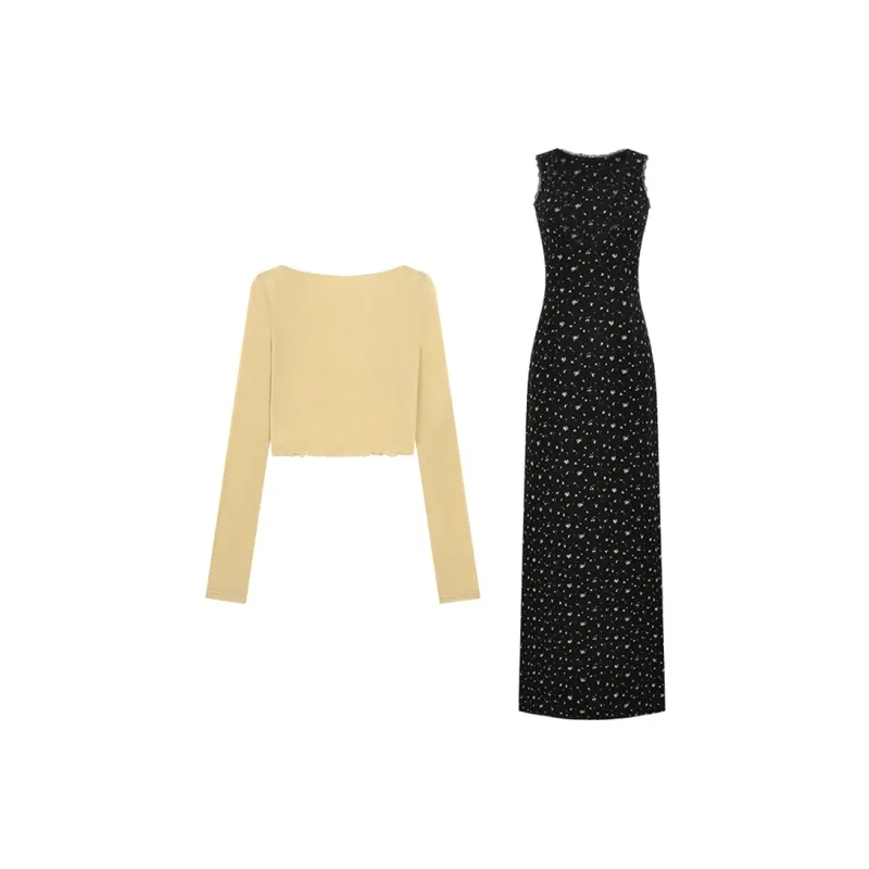 Mu Xiao Xin Two Piece Skirt Sets Women's-1