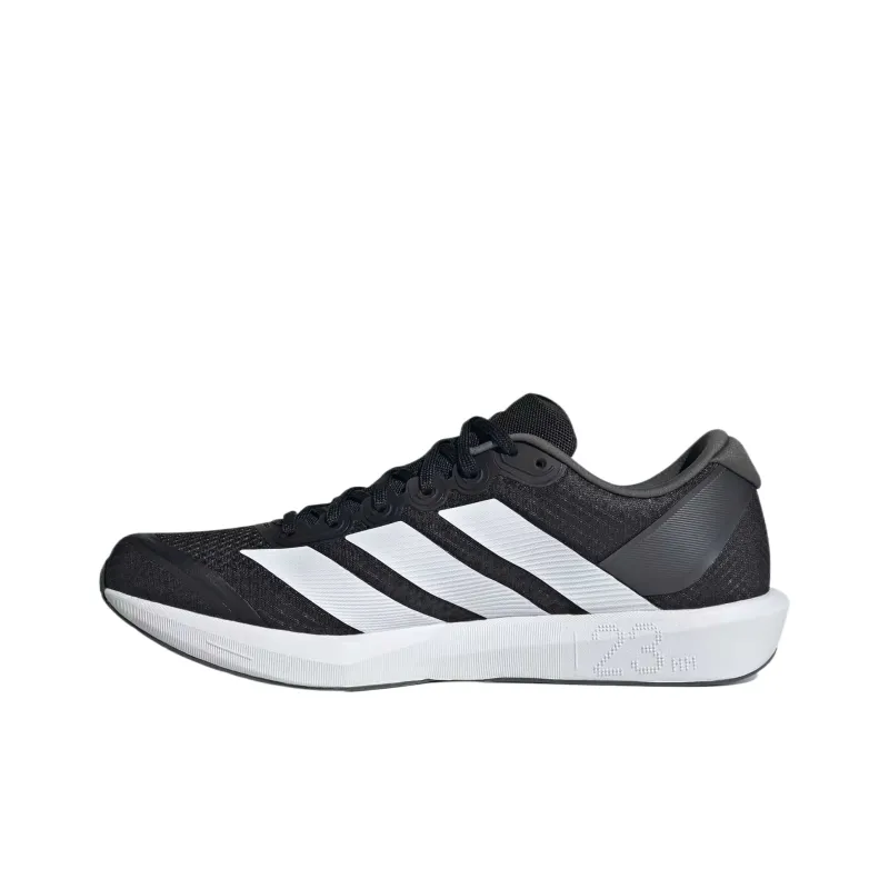 Adidas Adizero Shock Absorbers Slip Resistant, Abrasion Resistant, Breathable Low Top Running Shoes Unisex Black White-1