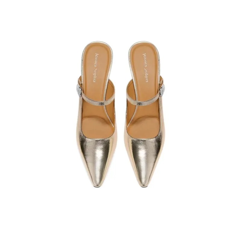 JESSICA SOPHIA Rubber Sole Abrasion Resistant Slip Resistant Closed Toe Slippers Women's-4