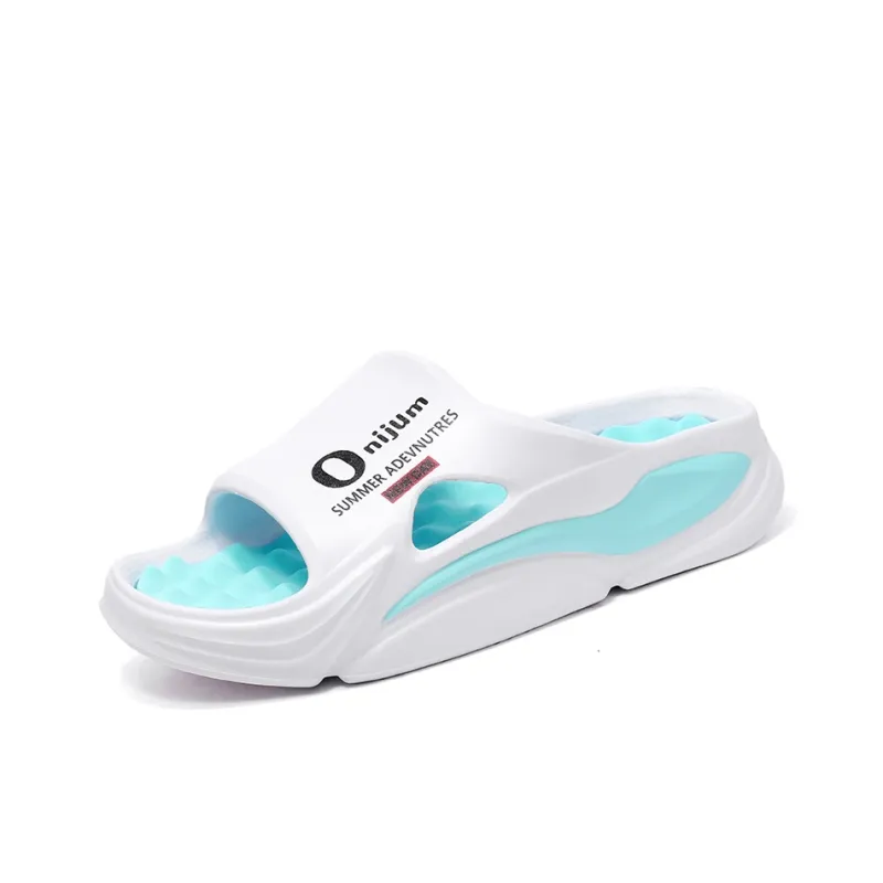 CariteSport EVA Quiet Slip Resistant Odor Resistant Abrasion Resistant Quick Dry Cushioning Slide Slippers Unisex-1