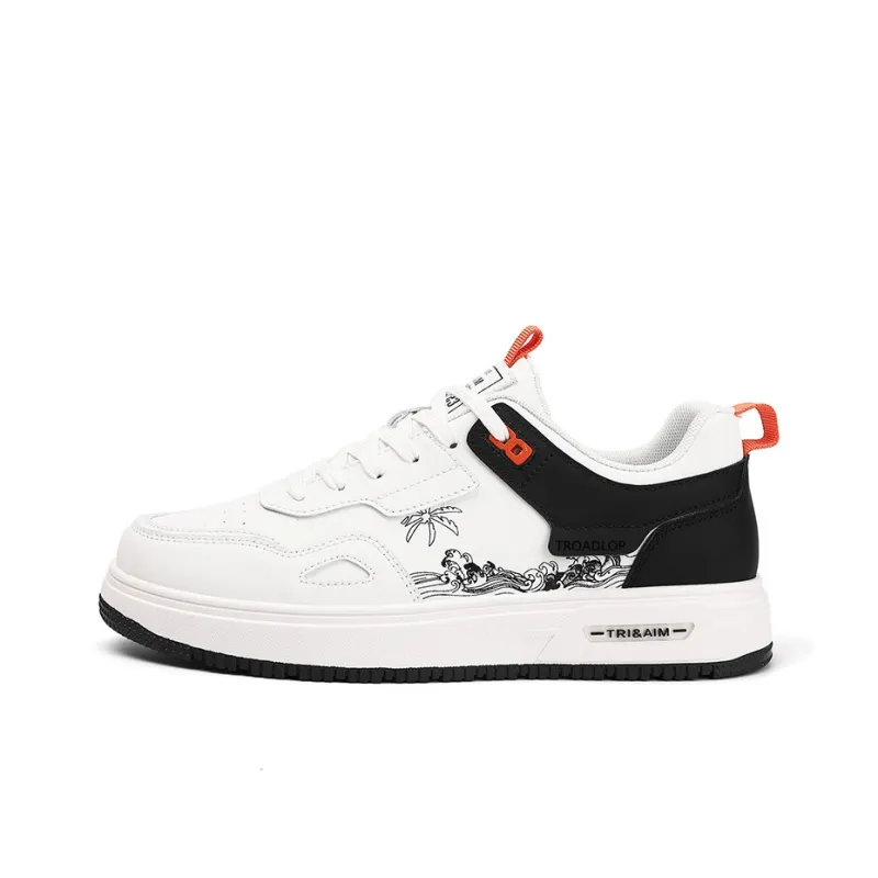 TROADLOP Anti Slip Wear Resistant Low Top Skateboard Shoes Men's-0