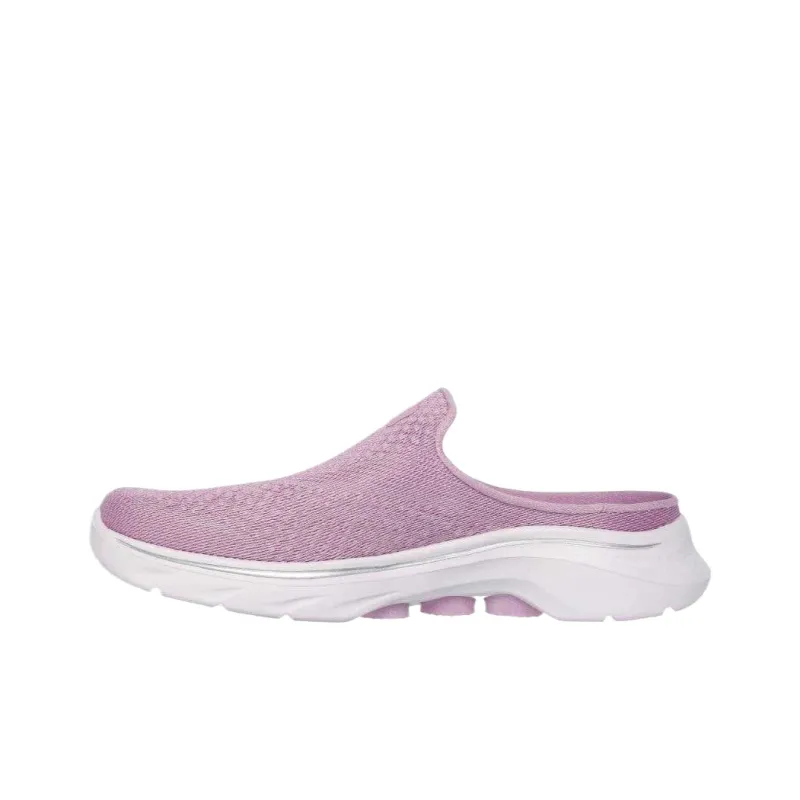 Skechers GOWALK Shock Absorbers Rebound Low Top Casual Shoes Women's Light Purple-2