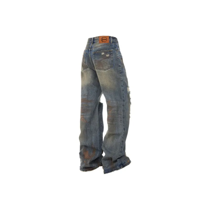 FEAROM Jeans Unisex Vintage Blue-1