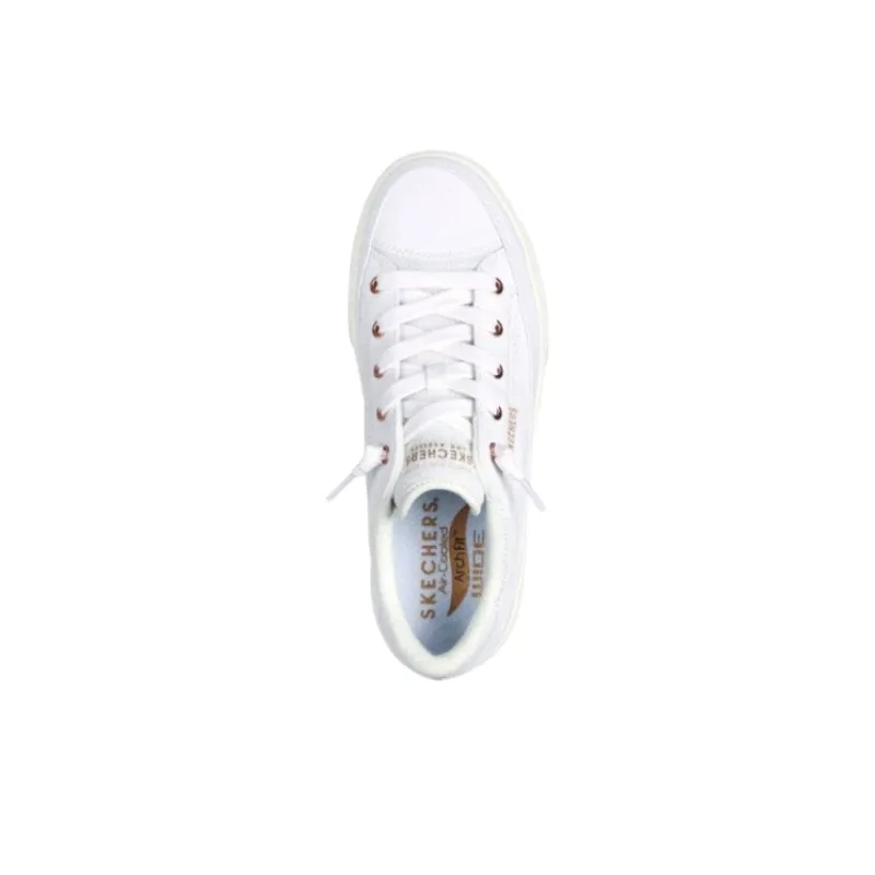 Skechers Arch Fit Low Top Skateboard Shoes Women's White-4