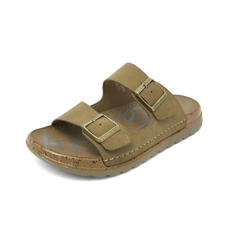 COMELY Slide Slippers Men Earth Yellow/Gray-1