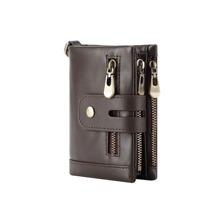 Yalu Polyester With Cow Leather Wallet Men's Multicolor-1