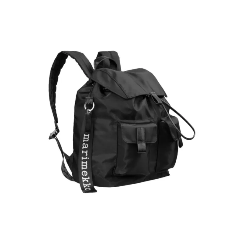 Marimekko Nylon Backpack Tubas Unisex Black-1