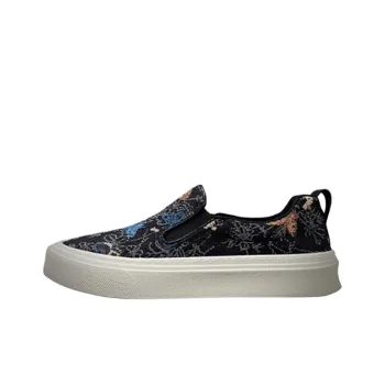 Ruomini Breathable Low Top Canvas Shoes Men's Black