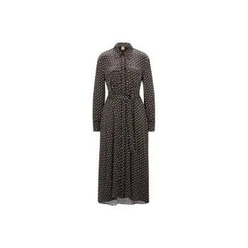 HUGO BOSS FW22 Long Sleeved Dress Women's Mixed Color