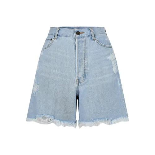 MOUSSY 라이트 블루 여성 데님 반바지
