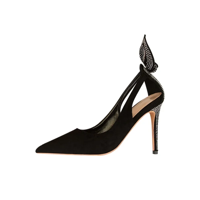 MCKP Slim Heel High Heels Women's Black-0