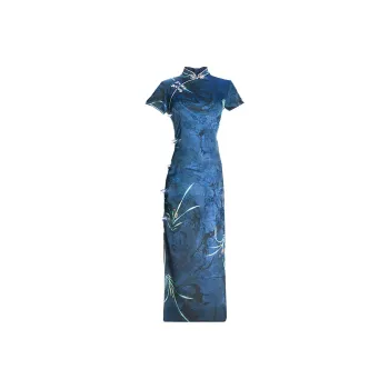 GUOZHEN Short Sleeved Dress Women's