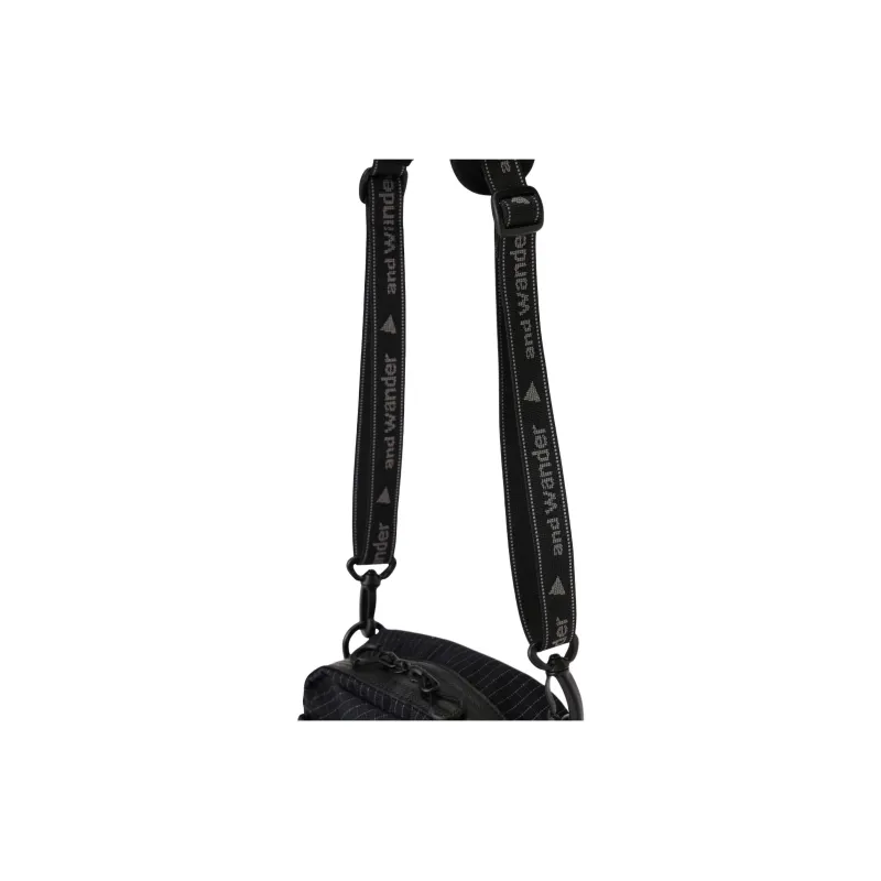 And Wander Polyester Shoulder Bag, Crossbody Bag Unisex Black-6