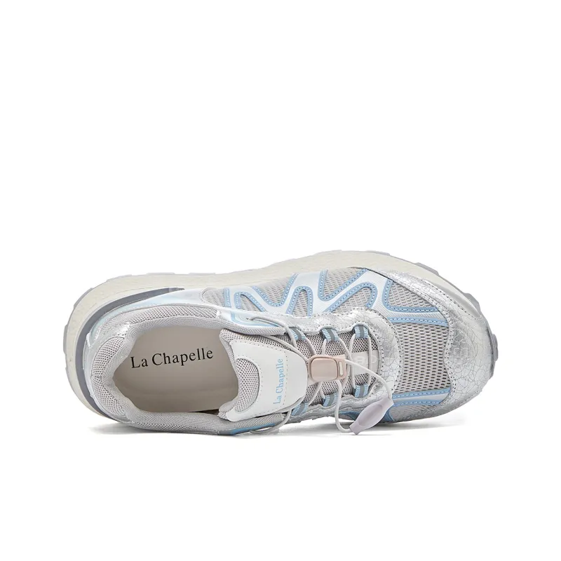 La Chapelle Low Top Chunky Sneakers Women's Blue-5