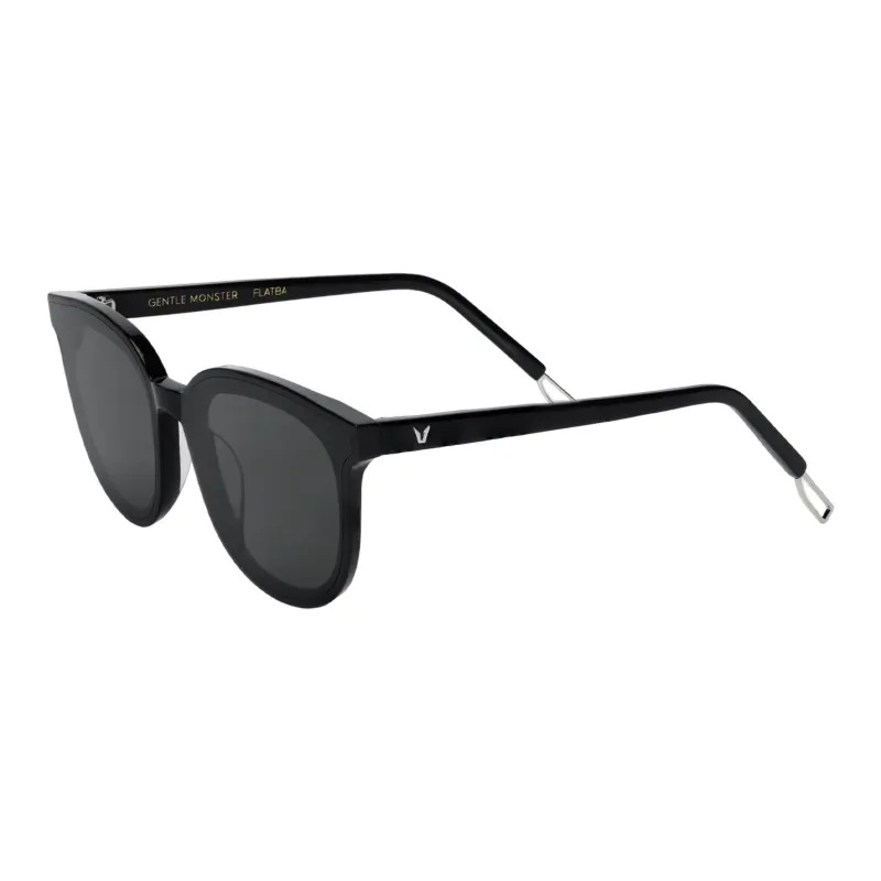 GENTLE MONSTER Round Sunglasses Unisex Black-0