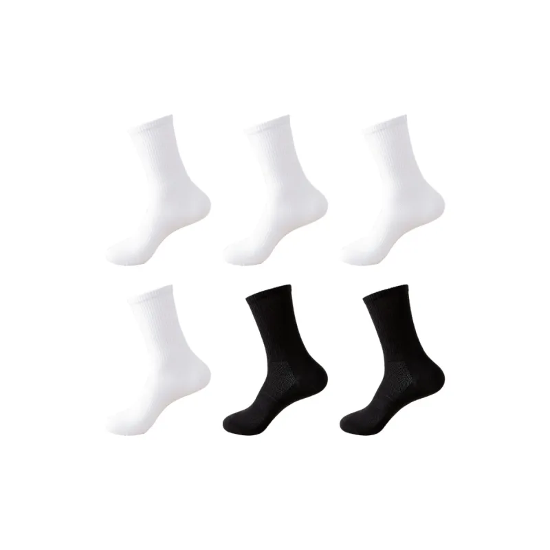 PLANDOO Mid Calf Socks Unisex 6 Pack-0