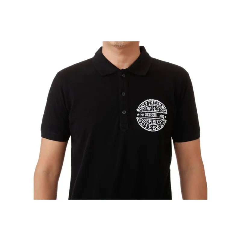 DIESEL Polo Shirts Men Black-2