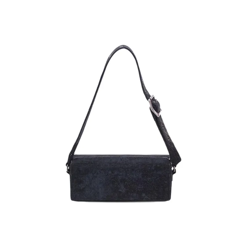 Emotional World Cotton Box Bag, Crossbody Bag, Shoulder Bag Trumpets Women's Black Blue-2