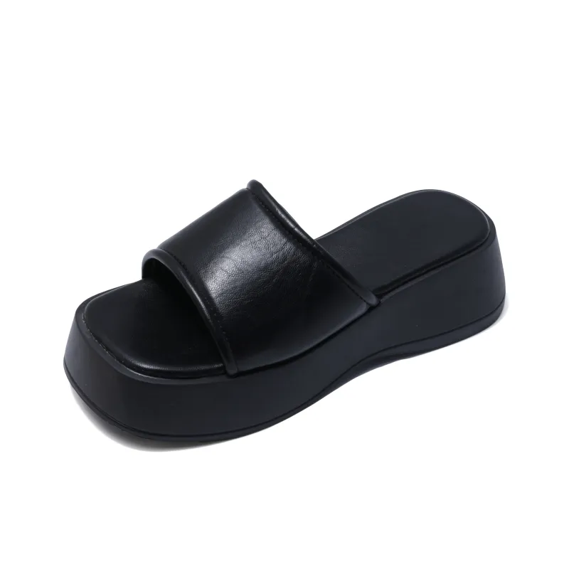 Take The Qin Rubber Sole Quiet Slip Resistant Cushioning Slide Slippers Women's-1