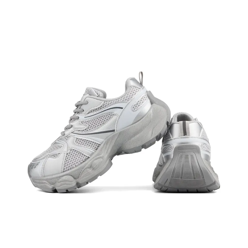POEM KOEL Height Increasing Abrasion Resistant Lightweight Low Top Chunky Sneakers Women's-8